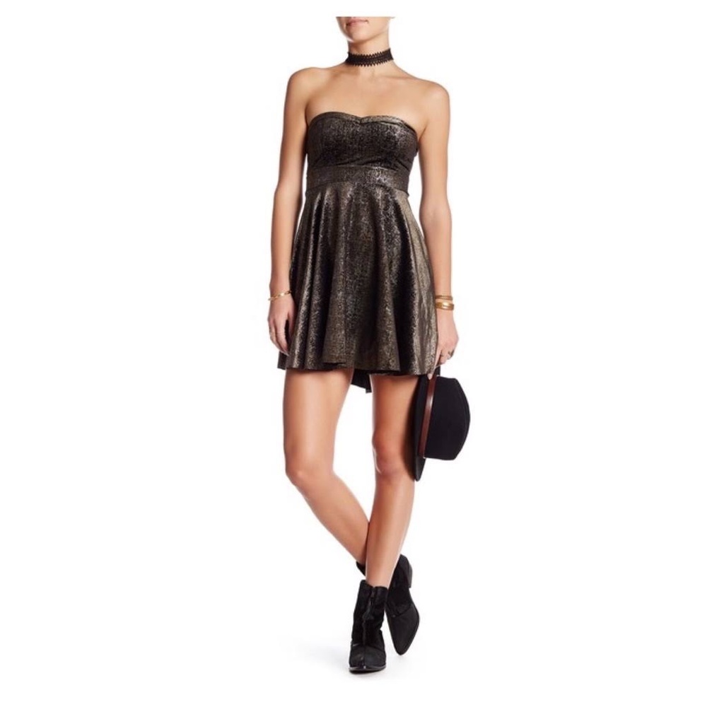 Free people strapless dress
